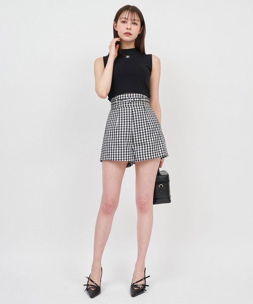 ROYAL PARTY(ロイヤルパーティー)の「ベルト付ハイウエストショートパンツ(その他パンツ・レディース・チェック/ブラック/オフホワイト・FREE)」の21枚目の写真