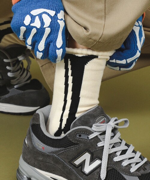 ROSTER SOX(ロスターソックス)の「【別注】ROSTER SOX / BONE SOX(ソックス/靴下・レディース・ブラック/ピンク/ホワイト/ブルー・ONE SIZE)」の2枚目の写真