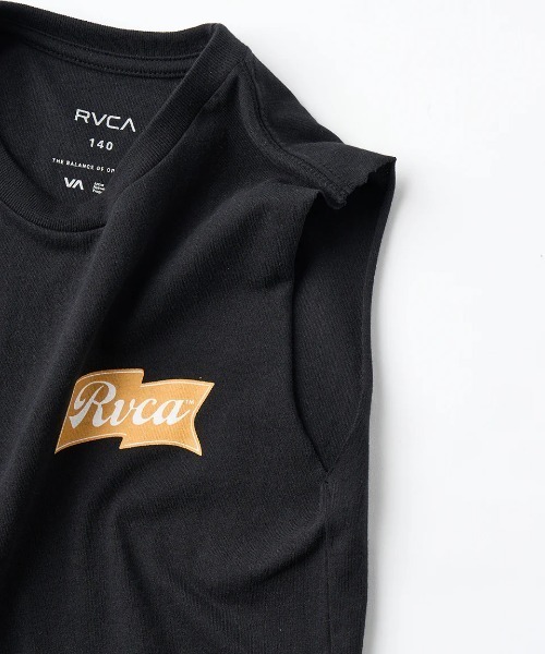 RVCA（ルーカ）の「RVCA キッズ ONSHORE TT タンクトップ 【2025年夏モデル】/ルーカキッズバックプリントマッスルタンクトップ（タンクトップ・キッズ・ブラック/オフホワイト/グリーン系その他/ピンク系その他・130/140/150/160）」の9枚目の写真