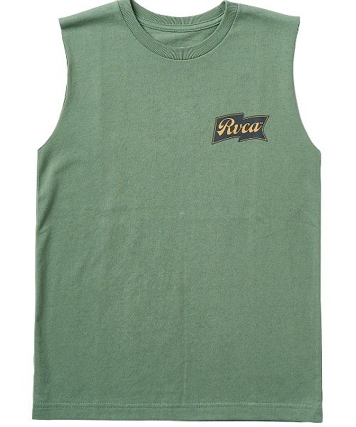RVCA（ルーカ）の「RVCA キッズ ONSHORE TT タンクトップ 【2025年夏モデル】/ルーカキッズバックプリントマッスルタンクトップ（タンクトップ・キッズ・ブラック/オフホワイト/グリーン系その他/ピンク系その他・130/140/150/160）」の6枚目の写真