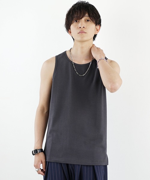MinoriTY(マイノリティ)の「【MinoriTY】プレミアムコットンインナー専用タンクトップ メンズ フラットレギュラー(タンクトップ・メンズ・ブラック/ホワイト・S/M/L)」の5枚目の写真