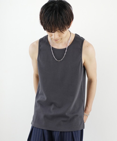 MinoriTY(マイノリティ)の「【MinoriTY】プレミアムコットンインナー専用タンクトップ メンズ フラットレギュラー(タンクトップ・メンズ・ブラック/ホワイト・S/M/L)」の16枚目の写真