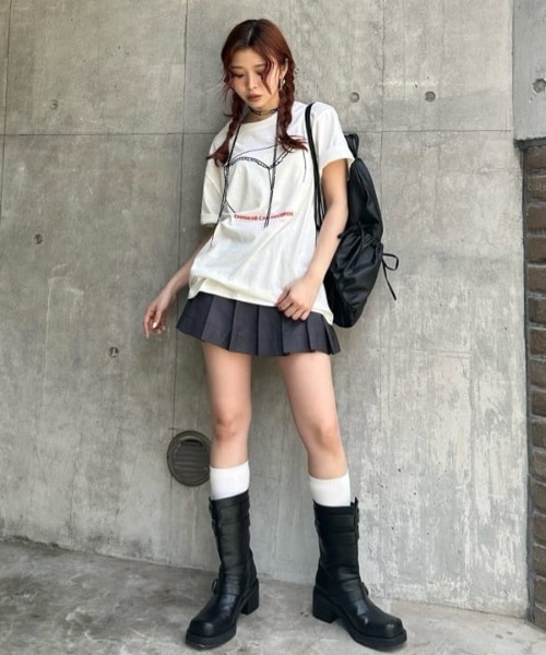 SLY（スライ）の「F/LEATHER BONDAGE KNAPSACK フェイクレザー ボンデージ ナップサック（バックパック/リュック・レディース・ブラック・FREE）」の14枚目の写真