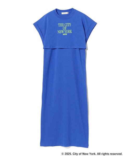 【オシャレ☆RAY BEAMS】黒　青　ボーダー　ラメ入りワンピース Ray BEAMS（レイビームス）の「Ray BEAMS / バイカラー ギャザー