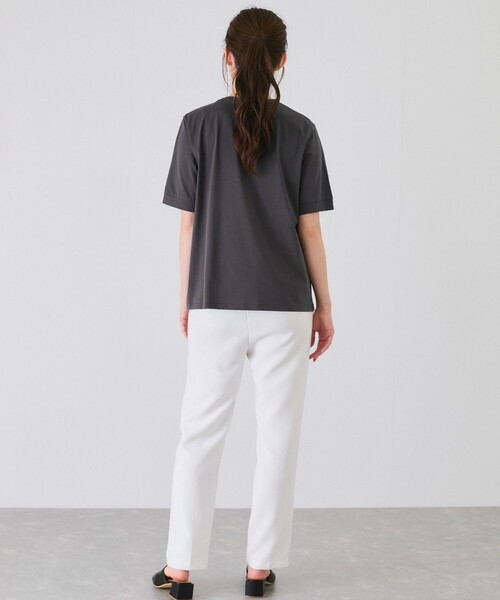 Jayro（ジャイロ）の「ロゴ丸首プルオーバー（Tシャツ/カットソー・レディース・ホワイト系その他/ブラック/チャコールグレー・M）」の16枚目の写真