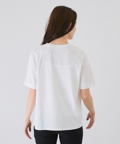 Jayro（ジャイロ）の「ロゴ丸首プルオーバー（Tシャツ/カットソー・レディース・ホワイト系その他/ブラック/チャコールグレー・M）」の20枚目の写真
