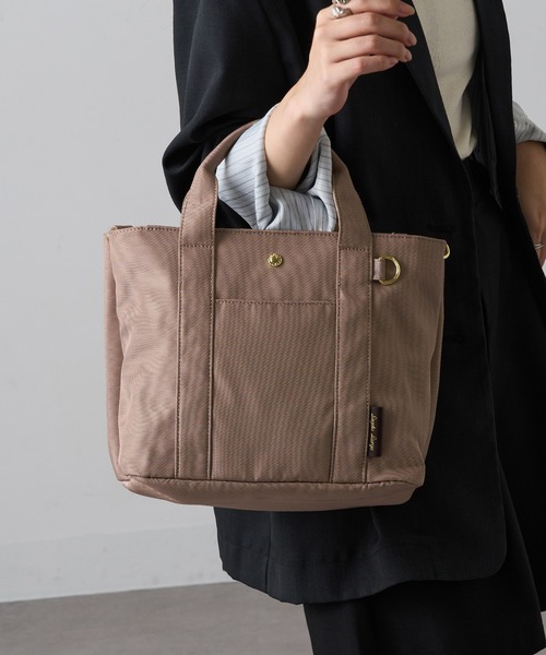 Legato Largo(レガートラルゴ)の「【Legato Largo】LT-F3411 簡探バッグ 2WAYショルダー(ショルダーバッグ・レディース・ブラック/グレイッシュベージュ・FREE)」の2枚目の写真