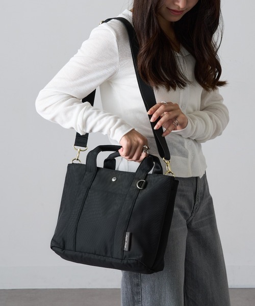 Legato Largo(レガートラルゴ)の「【Legato Largo】LT-F3411 簡探バッグ 2WAYショルダー(ショルダーバッグ・レディース・ブラック/グレイッシュベージュ・FREE)」の8枚目の写真
