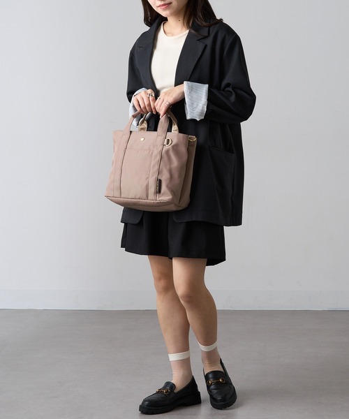 Legato Largo(レガートラルゴ)の「【Legato Largo】LT-F3411 簡探バッグ 2WAYショルダー(ショルダーバッグ・レディース・ブラック/グレイッシュベージュ・FREE)」の10枚目の写真