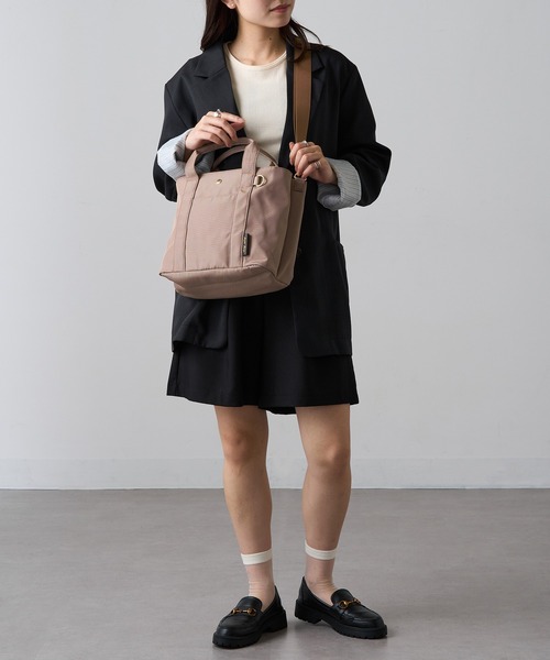 Legato Largo(レガートラルゴ)の「【Legato Largo】LT-F3411 簡探バッグ 2WAYショルダー(ショルダーバッグ・レディース・ブラック/グレイッシュベージュ・FREE)」の12枚目の写真