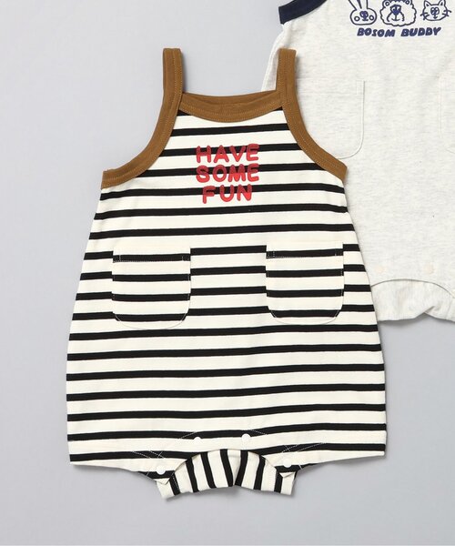 BREEZE（ブリーズ）の「【Bpop】ユニキャミロンパス（ロンパース・キッズ・その他2/グレー・70/80）」の2枚目の写真