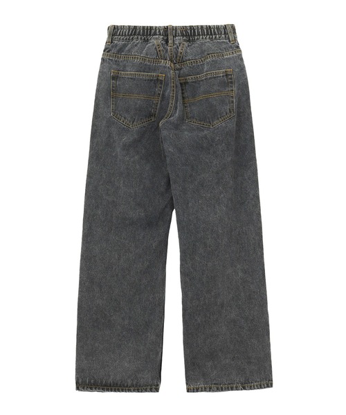 X-girl（エックスガール）の「DRAWSTRING DENIM PANTS（デニムパンツ・レディース・ブラック/ピンク/ライトインディゴブルー・S/M）」の21枚目の写真