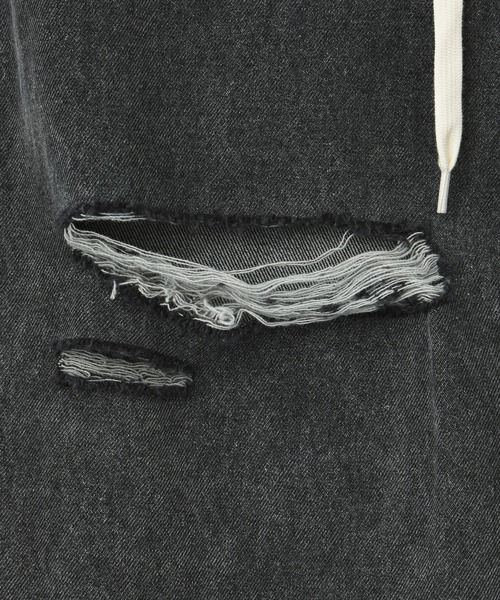 X-girl（エックスガール）の「DRAWSTRING DENIM PANTS（デニムパンツ・レディース・ブラック/ピンク/ライトインディゴブルー・S/M）」の14枚目の写真