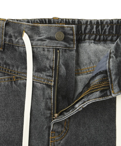 X-girl（エックスガール）の「DRAWSTRING DENIM PANTS（デニムパンツ・レディース・ブラック/ピンク/ライトインディゴブルー・S/M）」の18枚目の写真