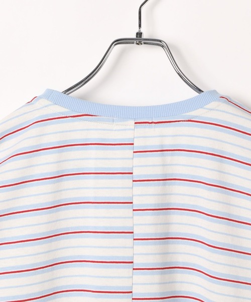 LEPSIM（レプシィム）の「クレイジーマルチボーダーT　418501（Tシャツ/カットソー・レディース・ブルー/イエロー/ピンク・FREE）」の8枚目の写真