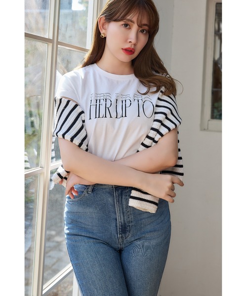 Essential French Sleeve Tee herlipto