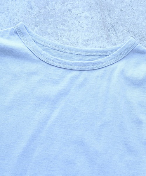 bulle de savon(ビュルデサボン)の「△コットン/ウール basic Tシャツ(Tシャツ/カットソー・レディース・キナリ/ブルーグレー/ブラック・FREE)」の5枚目の写真