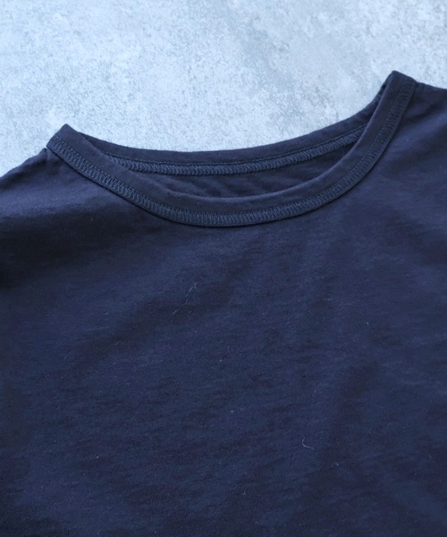 bulle de savon(ビュルデサボン)の「△コットン/ウール basic Tシャツ(Tシャツ/カットソー・レディース・キナリ/ブルーグレー/ブラック・FREE)」の6枚目の写真