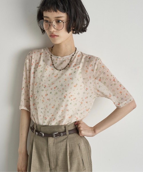 JW ANDERSON◆ロングスリーブ シアートップ 花柄 JW アンダーソン（JW ANDERSON）2024-25秋冬コレクション
