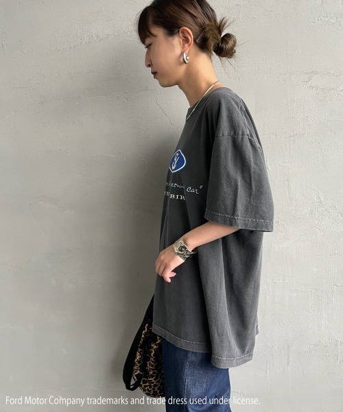 GOOD ROCK SPEED（グッドロックスピード）の「[GOOD ROCK SPEED/グッドロックスピード] FORD ロゴプリントTシャツ (Thunderbird)（Tシャツ/カットソー・レディース・チャコールグレー・F）」の12枚目の写真