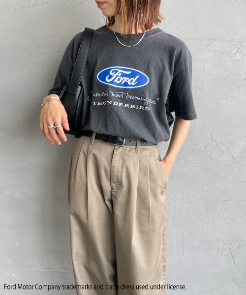 GOOD ROCK SPEED（グッドロックスピード）の「[GOOD ROCK SPEED/グッドロックスピード] FORD ロゴプリントTシャツ (Thunderbird)（Tシャツ/カットソー・レディース・チャコールグレー・F）」の16枚目の写真