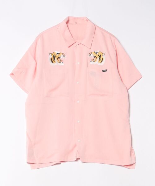 TAION（タイオン）の「【TAION】 REVERSIBLE SKA ALOHA SHIRT ノンダウン ジャパンスペシャル リバーシブル スカシャツ-ハーフスリーブ（シャツ/ブラウス・メンズ・ホワイト系1/ネイビー系/ピンク系・2/3/4）」の3枚目の写真