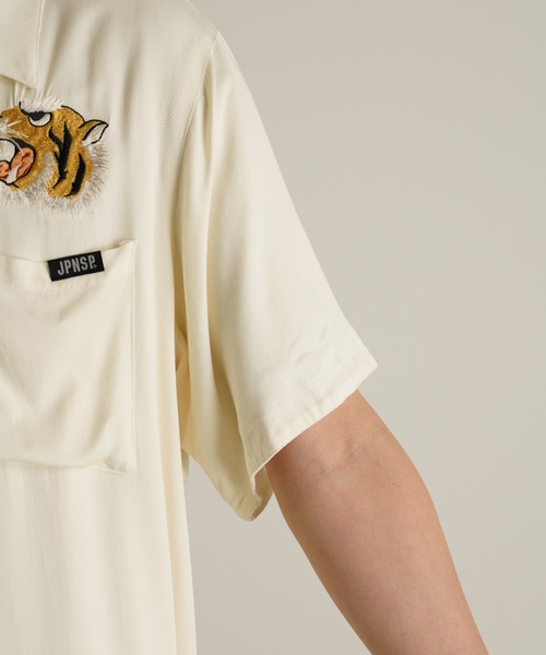 TAION（タイオン）の「【TAION】 REVERSIBLE SKA ALOHA SHIRT ノンダウン ジャパンスペシャル リバーシブル スカシャツ-ハーフスリーブ（シャツ/ブラウス・メンズ・ホワイト系1/ネイビー系/ピンク系・2/3/4）」の10枚目の写真