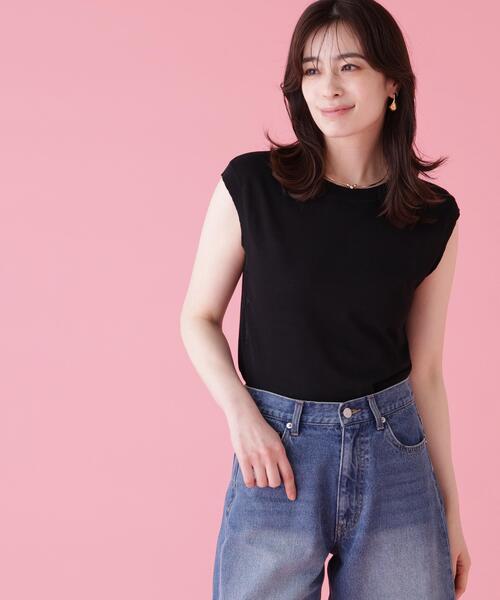 PINKY&DIANNE(ピンキーアンドダイアン)の「◆【UVカット】ライトニットタンクトップ(ニット/セーター・レディース・ブラック/ブルー/ピンク・38)」の21枚目の写真