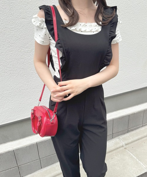 frunco(フランコ)の「フリルオールインワン(ワンピース・レディース・ピンク/ブラック・FREE)」の22枚目の写真
