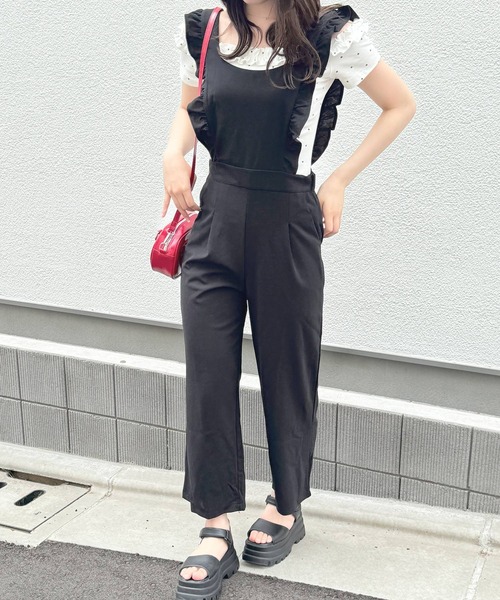 frunco(フランコ)の「フリルオールインワン(ワンピース・レディース・ピンク/ブラック・FREE)」の18枚目の写真