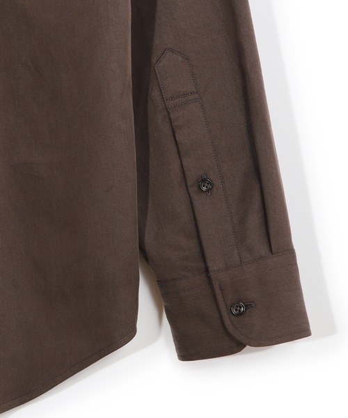 MEN'S BIGI(メンズビギ)の「リヨセルコットンサテンシャツ(シャツ/ブラウス・メンズ・ブラウン/ベージュ/ブラック・04/03/02/01)」の11枚目の写真