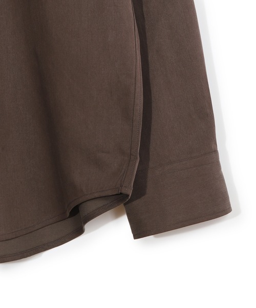 MEN'S BIGI(メンズビギ)の「リヨセルコットンサテンシャツ(シャツ/ブラウス・メンズ・ブラウン/ベージュ/ブラック・04/03/02/01)」の9枚目の写真