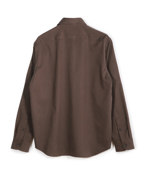 MEN'S BIGI(メンズビギ)の「リヨセルコットンサテンシャツ(シャツ/ブラウス・メンズ・ブラウン/ベージュ/ブラック・04/03/02/01)」の10枚目の写真