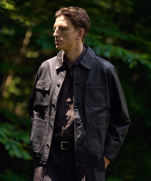 MEN'S BIGI(メンズビギ)の「リヨセルコットンサテンシャツ(シャツ/ブラウス・メンズ・ブラウン/ベージュ/ブラック・04/03/02/01)」の19枚目の写真