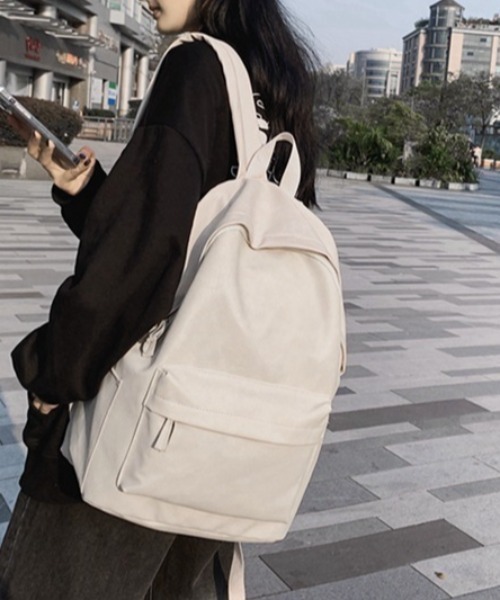 セール】フェイクレザーバックパック/リュック/ムラ染め風レザー