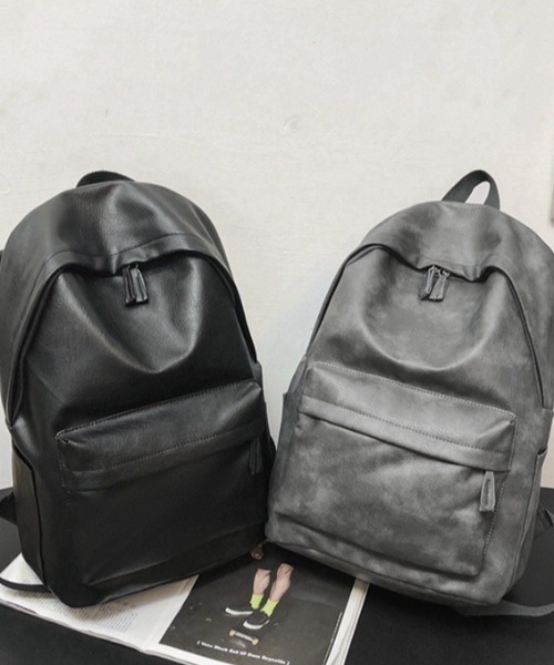 【 】 フェイクレザー リュック バックパック フェイクレザーリュック（バックパック/リュック）｜ANOTHER S
