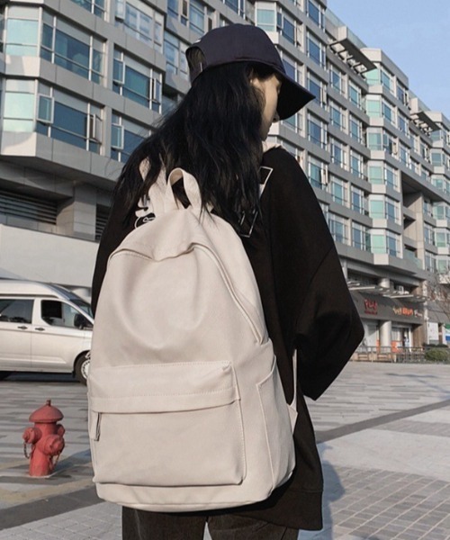 バックパック・リュック MOIFAIRE MOIFAIRE FUR BACKPACK BEGIE Chick デイバック リュック Animal Pattern Fake Fur Backpack