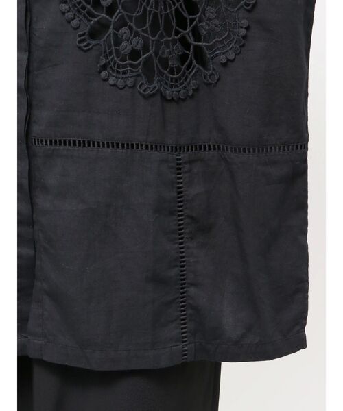 Htage（テージ）の「【Htage】エンブロイダリーレースシャツ（シャツ/ブラウス・レディース・ブラック/オフホワイト・FREE）」の15枚目の写真