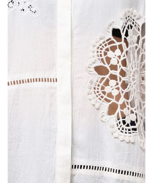 Htage（テージ）の「【Htage】エンブロイダリーレースシャツ（シャツ/ブラウス・レディース・ブラック/オフホワイト・FREE）」の18枚目の写真