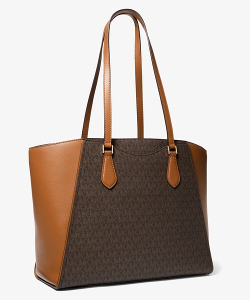 MICHAEL KORS(マイケルコース)の「TARYN レザー トート ラージ - MKシグネチャー(トートバッグ・レディース・ブラウン系その他・FREE)」の4枚目の写真