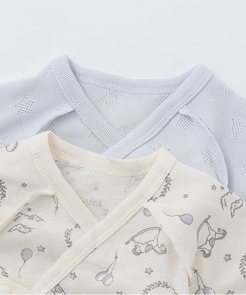 petit main（プティマイン）の「【弱酸性】短肌着（肌着・キッズ・ライトグリーン/ライトブルー/ライトピンク/オフホワイト・60cm/50cm）」の9枚目の写真