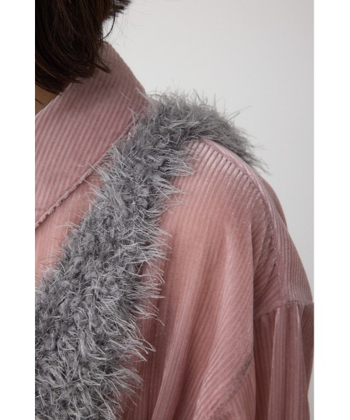 AZUL by moussy（アズールバイマウジー）の「バックオープンポンポンヤーンベスト（ベスト・レディース・グレー/ピンク/アイボリー・FREE）」の22枚目の写真