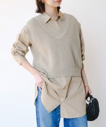 【セットアイテム】ベスト × チュニックワンピース セット（S～M）