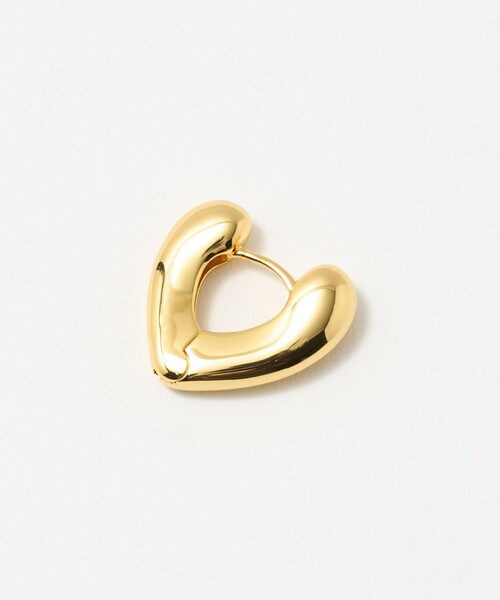 UNITED ARROWS（ユナイテッドアローズ）の「ハート フープ ピアス（ピアス（両耳用）・レディース・シルバー/ゴールド・FREE）」の6枚目の写真