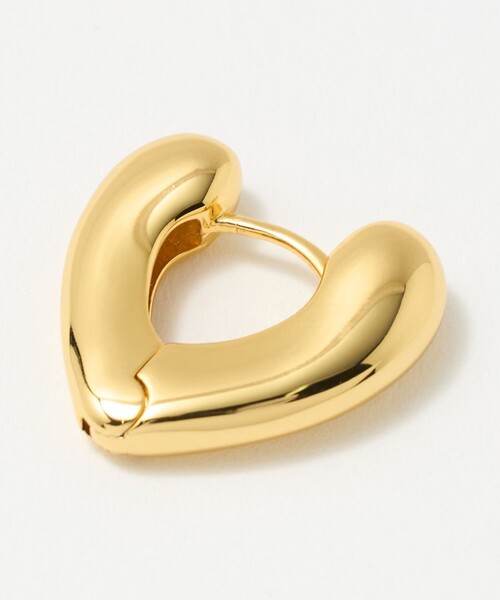 UNITED ARROWS（ユナイテッドアローズ）の「ハート フープ ピアス（ピアス（両耳用）・レディース・シルバー/ゴールド・FREE）」の9枚目の写真