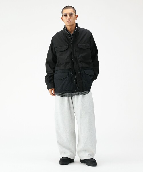 BEAMS（ビームス）の「ワイドストレート ウィンドストップ スウェットパンツ（スウェットパンツ・メンズ・アッシュグレー/ブラック・S/M/L/XL）」の11枚目の写真