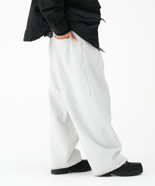 BEAMS（ビームス）の「ワイドストレート ウィンドストップ スウェットパンツ（スウェットパンツ・メンズ・アッシュグレー/ブラック・S/M/L/XL）」の14枚目の写真