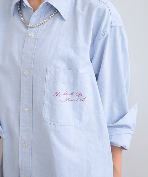 U by SPICK&SPAN(ユーバイスピックアンドスパン)の「PayDay/ペイデイ × U by SPICK&SPAN オックスシャツ(シャツ/ブラウス・レディース・ブルー/ピンク・38)」の13枚目の写真