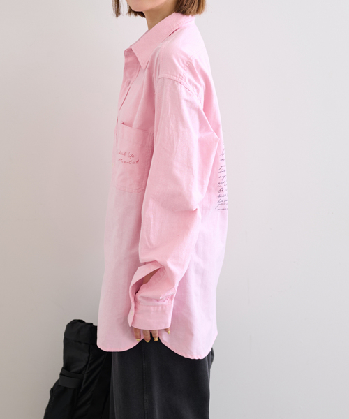 U by SPICK&SPAN(ユーバイスピックアンドスパン)の「PayDay/ペイデイ × U by SPICK&SPAN オックスシャツ(シャツ/ブラウス・レディース・ブルー/ピンク・38)」の10枚目の写真