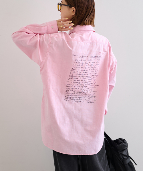 U by SPICK&SPAN(ユーバイスピックアンドスパン)の「PayDay/ペイデイ × U by SPICK&SPAN オックスシャツ(シャツ/ブラウス・レディース・ブルー/ピンク・38)」の15枚目の写真